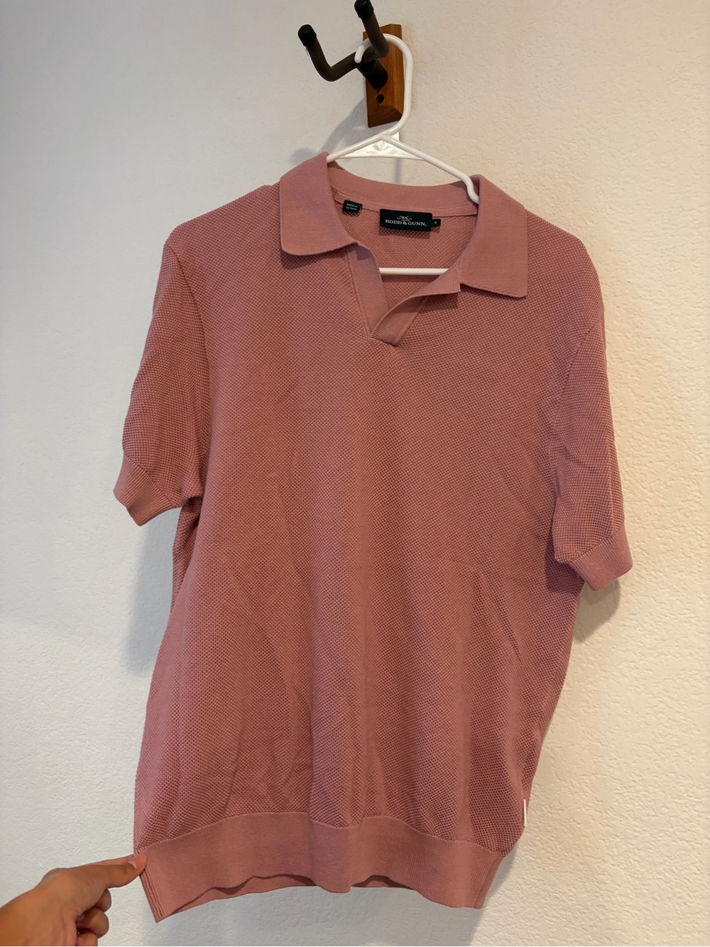 Rodd & Gunn Men’s Dusty Pink Knit Polo
